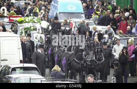 Reggie Kray Trauerzug Stockfoto