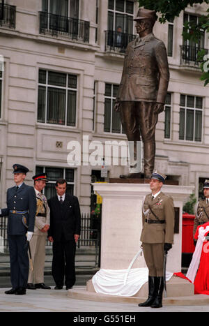 Sikorski-statue Stockfoto