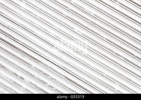 Grunge weiß und grau Metall-Fenster-Rollos-Hintergrund Stockfoto