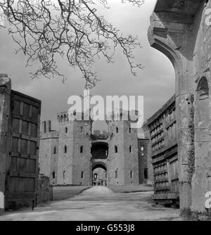 Raglan Castle - Monmouthshire Stockfoto