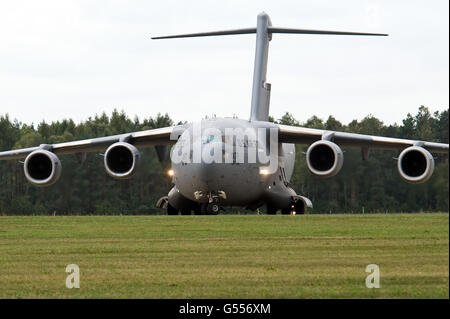 LASK, Polen. 26. September 2015. C-17 Globemaster der US Air Force. © Marcin Rozpedowski/Alamy Stock Foto Stockfoto