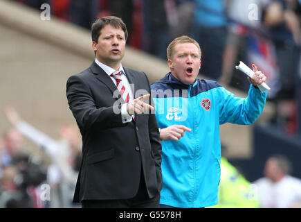 Fußball - William Hill Scottish Cup Finale - Hibernian V Heart of Midlothian - Hampden Park Stockfoto