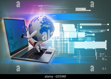 Global Analyse Stockfoto