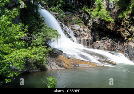 Hurricane fällt am Tallulah Schlucht fällt in North Georgia Stockfoto