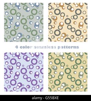 Farbe Kreise Musterdesigns abstrakten Hintergrund Vektor-design Stock Vektor