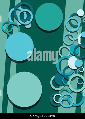 Kreise abstrakt Hintergrund-Muster-Vektor-Design-illustration Stock Vektor