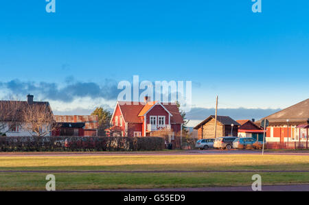 Häuser in Soleron, Schweden Stockfoto