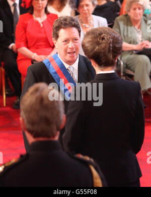 Investitur am Buckingham Palace Stockfoto