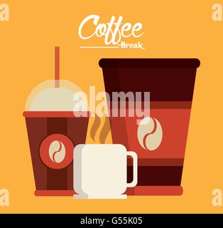 Coffe-Shop-design Stock Vektor
