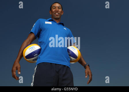 Volleyball - GB Frauen Beachvolleyball Medientag - Pennyhill Park Hotel and Spa Stockfoto