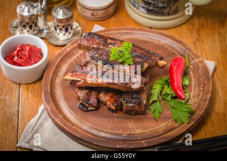 Grill-Rippchen Stockfoto