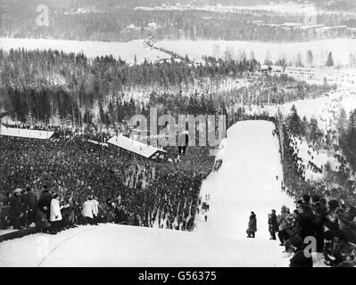 Ski - FIS Nordischen Ski-WM 1954 - Falun, Schweden Stockfoto