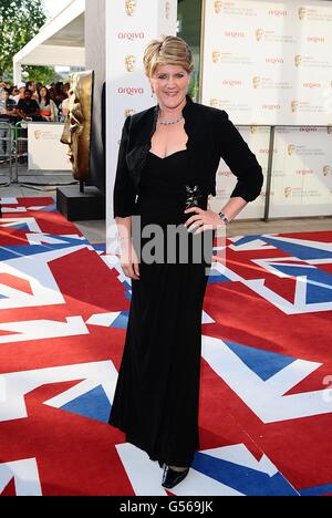 Clare Balding bei der Ankunft für die Arqiva British Academy Television Awards 2012 in der Royal Festival Hall, London Stockfoto