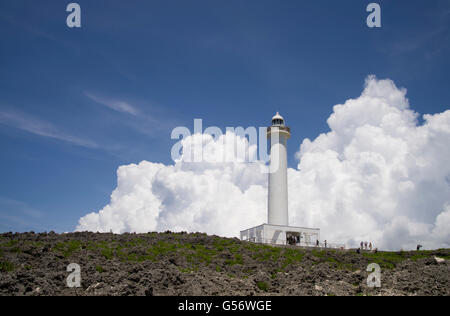 Cape Zanpa Leuchtturm, Okinawa, Japan Stockfoto