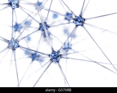 Abstrakte neuronales Netz Hintergrund 3d illustration Stockfoto