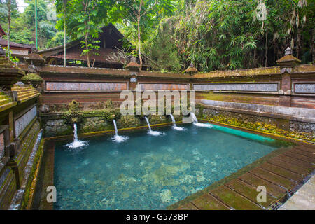 Der berühmte Gunung Kawi Tempel in Sebatu, Tegallalang, Bali, Indonesien Stockfoto