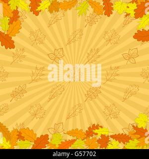 Hintergrund, Herbst Blätter Stock Vektor