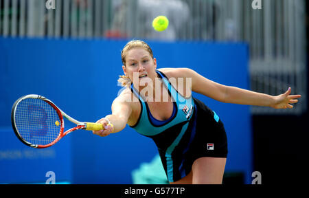 Tennis - AEGON Classic 2012 - Tag drei - Edgbaston Priory Club. Die britische Anfahrerin Melie South ist am dritten Tag der AEGON Championships im Edgbaston Priory Club, Birmingham, in Aktion. Stockfoto