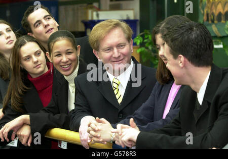 Liga Tabellen oben Schule Telford Stockfoto