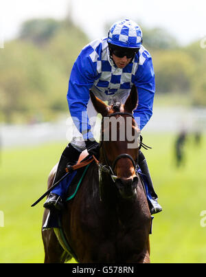 Pferderennen - 2012 Dante Festival - Tattersalls Musidora Stakes Day - York Racecourse. Rechtsschritt mit Jim Crowley Stockfoto