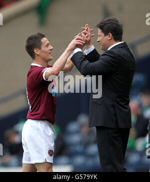 Fußball - William Hill Scottish Cup Finale - Hibernian V Heart of Midlothian - Hampden Park Stockfoto