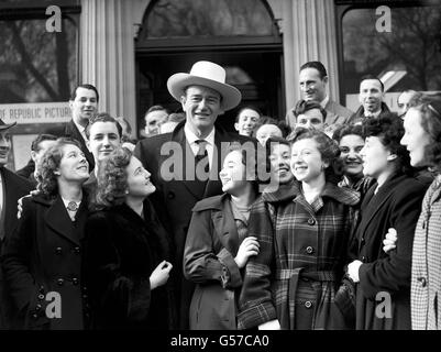 Unterhaltung - John Wayne - Republik House, London Stockfoto