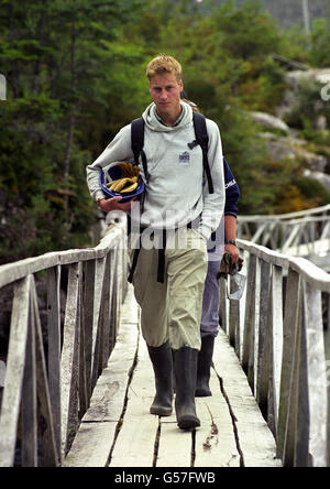 Royalty - Prinz William - Raleigh International - Chile Stockfoto