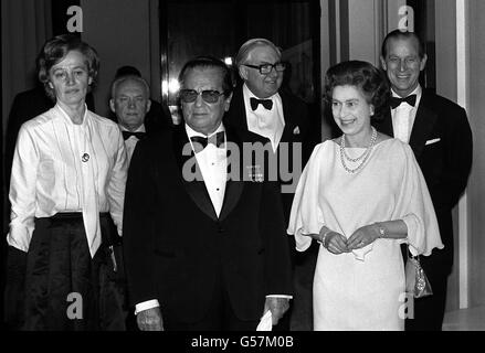 Politik - Staat zu besuchen, von Marschall Tito von Jugoslawien - Buckingham Palace, London Stockfoto