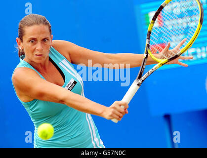 Roberta Vinci aus Italien in Aktion am fünften Tag der AEGON Championships im Edgbaston Priory Club, Birmingham. Stockfoto