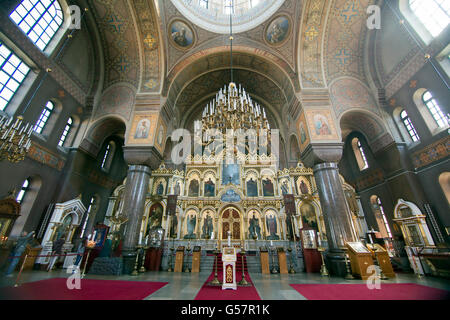 Innenausstattung der Uspenski Kathedrale in Helsinki Stockfoto