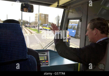 Prinz Charles Tramlink- Stockfoto