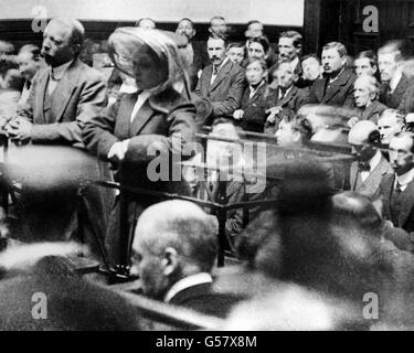 Britische Verbrechen - Mord - Dr. Crippen - Trial - London - 1910 Stockfoto