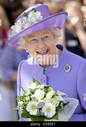 Königlicher Besuch in Hertfordshire Stockfoto