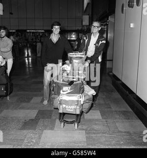 Leichtathletik - Sebastian Coe - Heathrow Flughafen Stockfoto