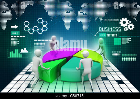 Teamarbeit, Business-Konzept Stockfoto