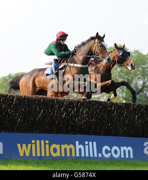 Pferderennen - Damen Abend - Huntingdon Racecourse Stockfoto