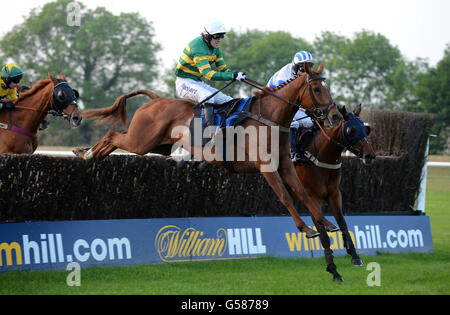 Pferderennen - Damen Abend - Huntingdon Racecourse Stockfoto