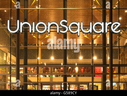 Union Square Shopping Centre in Aberdeen an Weihnachten - Schottland, Großbritannien. Stockfoto