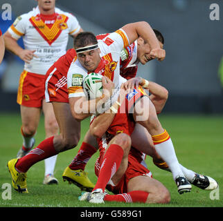 Rugby League - Stobart Super League - Salford Stadt rot V Katalanen Drachen - Salford-City-Stadion Stockfoto