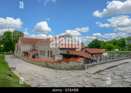 die Neuerstellung römische Stadt Carnuntum bei Wien, Österreich Stockfoto