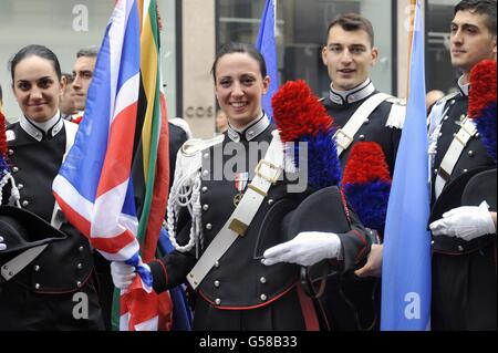 Mailand, 19. Juni 2016, den Carabinieri Landesverband sammeln sich 202 Jahre seit der Gründung der Truppe zu feiern Stockfoto