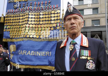 Carabinieri Landesverband Versammlung 202 Jahrestages der Gründung Stockfoto