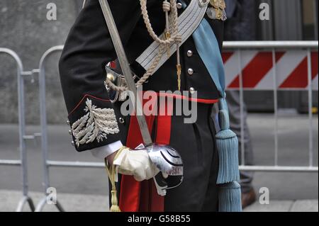 Mailand, 19. Juni 2016, den Carabinieri Landesverband sammeln sich 202 Jahre seit der Gründung der Truppe zu feiern Stockfoto