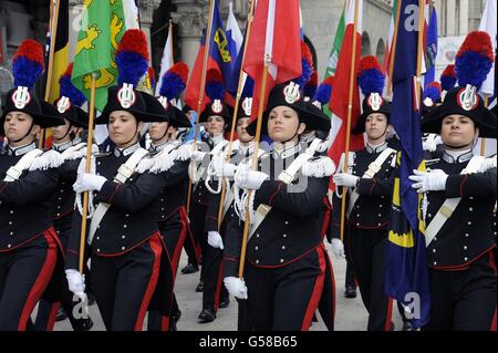 Mailand, 19. Juni 2016, den Carabinieri Landesverband sammeln sich 202 Jahre seit der Gründung der Truppe zu feiern Stockfoto