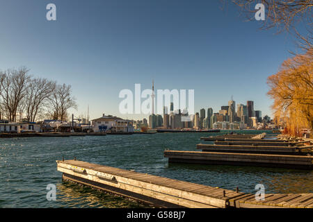 Die Stadt Toronto von Centre Island, Toronto, Kanada Stockfoto