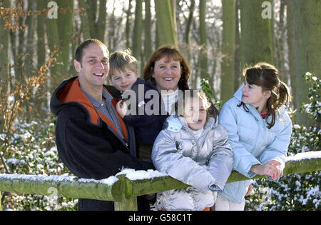 Ehrt Sir Steve Redgrave & Familie Stockfoto