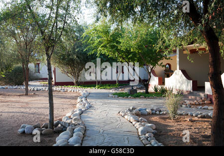 Namib Desert Lodge Chalet in Namibia Stockfoto