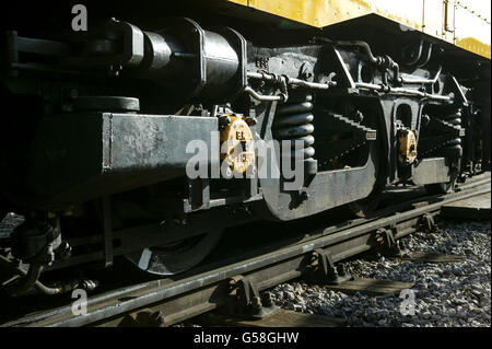 Netz-Schiene, Klasse 3. Vintage Diesel electric Build mit dem Pinsel. Stockfoto