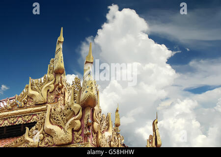 Detail aus Dhamikarama birmanischen Tempel in Penang, Malaysia Stockfoto