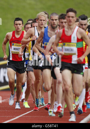Leichtathletik - Aviva Trails und Championships - Tag drei - Alexander Stadium. Adam Hickey tritt während der Aviva Trails und Championships im Alexander Stadium, Birmingham, in den Herren auf 5000 Metern an. Stockfoto